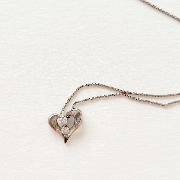 Silver hearts necklace - Picture 1 of 4